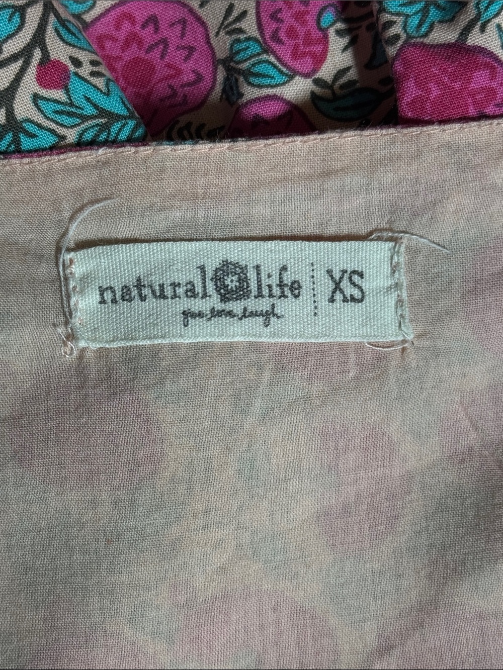 Natural Life Anna Mini Dress Pink Tiered Ruffle size XS - Picture 7 of 9